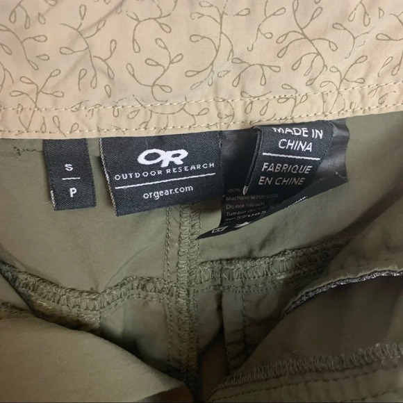 OUTDOOR RESEARCH Green Nylon Camping Casual Hiking  Shorts Size Women’s Small - Picture 4 of 11